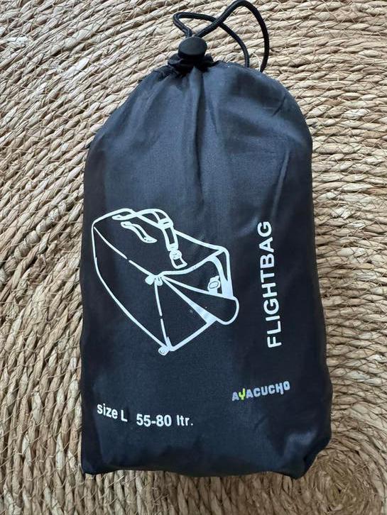 Ayacucho Flightbag Maat L (55-80 liter) - Zwart, 30 cm of meer, Zwart, Ophalen of Verzenden, Zo goed als nieuw