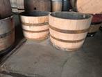 Eikenhouten bloembak, Ophalen, Rond, Nieuw, Vv