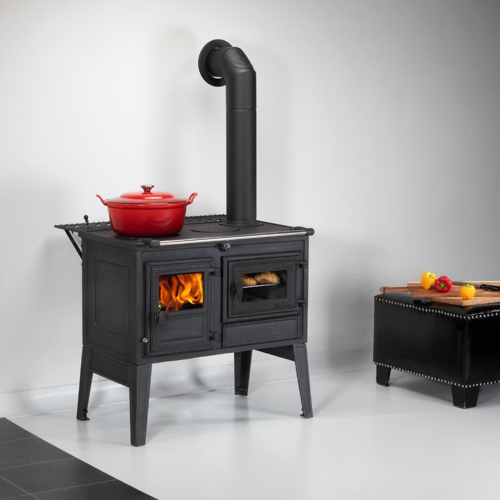 Gietijzeren Houtfornuis Atlas, Houtskool, Info@dekachelerij.nl, Nieuw, Ophalen of Verzenden