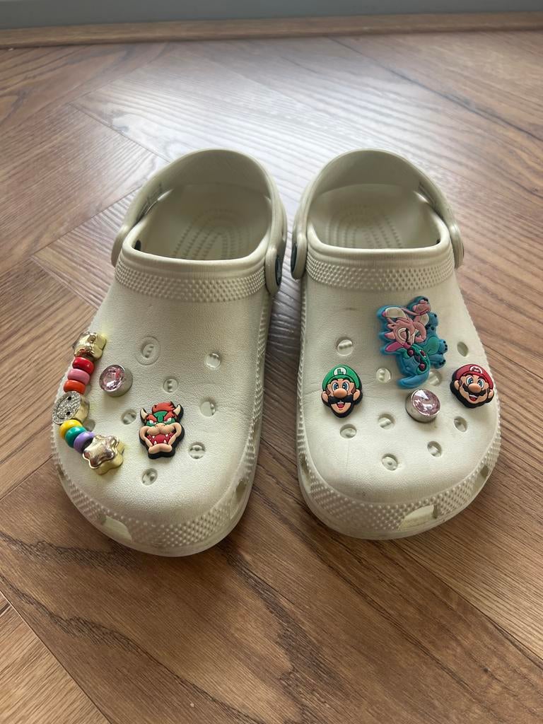 Crocs clogs met Jibbitz maat 34-35, Ophalen of Verzenden, Jongen of Meisje, Overige typen