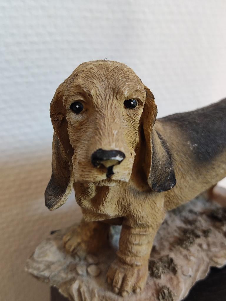 Vintage Basset beeldje, Ophalen of Verzenden, Zo goed als nieuw, Dier