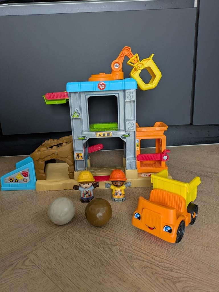 Fisher-Price Bouwplaats met voertuig en figuren, Kinderen en Baby's, Speelgoed | Fisher-Price, Ophalen of Verzenden, Gebruikt