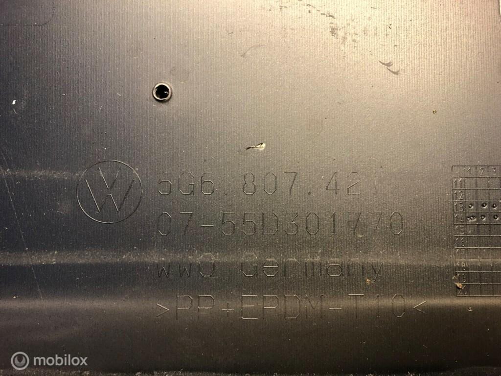 Achterbumper volkswagen golf 7 pdc 5g6807421 Origineel, Gebruikt, Ophalen of Verzenden, Achter, Bumper