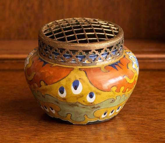 Antieke rozensteker Plateel Rhodian 1856 Gouda Zuid Holland, Ophalen of Verzenden, Gebruikt