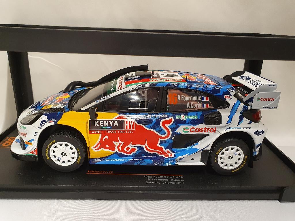 Ford Puma Hybrid Kenia Rally 2024 Ixo 1:18, Hobby en Vrije tijd, Modelauto's | 1:18, Ophalen of Verzenden, Nieuw, Auto, Overige merken
