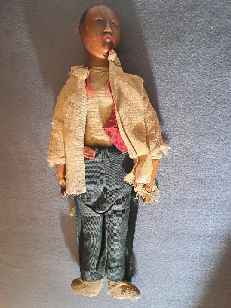 Antieke Chinese "A Doll of Hope" pop - Uniek verzamelobject, Verzamelen, Poppen, Ophalen of Verzenden, Gebruikt, Pop