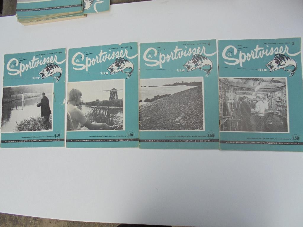 1970 De Sportvisser 4 stuks zeldzaam (K5), Ophalen, Gelezen, Balsport