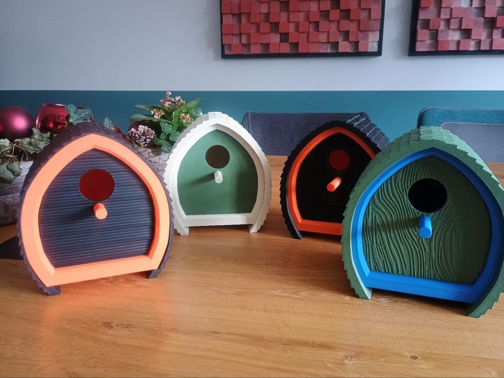 Duurzaam 3D-geprint Vogelhuisje Koolmees (32mm), Ophalen of Verzenden, Nieuw