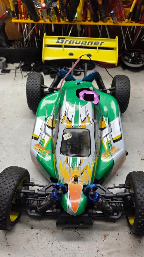 Te koop mooie craupner, Gebruikt, Auto offroad, Ophalen of Verzenden, Schaal 1:8