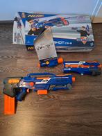 Nerf Longshot CS-6 Blaster met Doos - Complete Set, Ophalen of Verzenden, Gebruikt