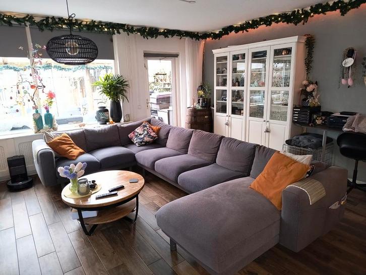 Gratis hoekbank, Huis en Inrichting, Banken | Complete zithoeken, Gebruikt, Ophalen