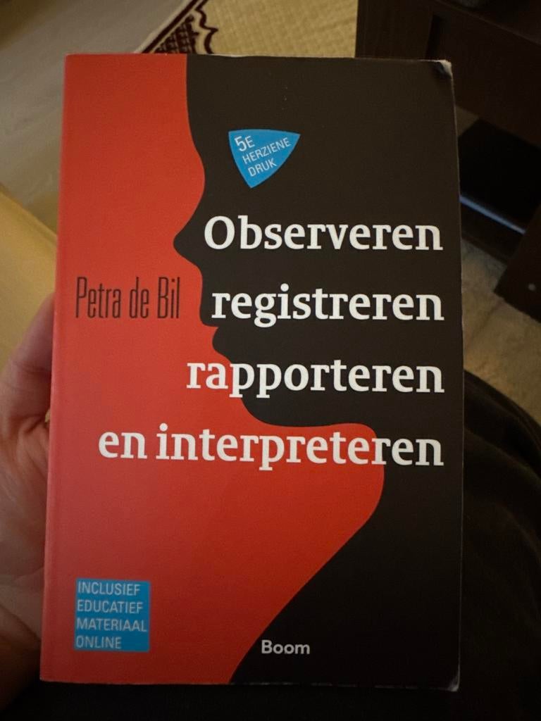 Observeren, registreren, rapporteren en interpreteren HBO, Boeken, Studieboeken en Cursussen, Ophalen of Verzenden, Gamma, Gelezen
