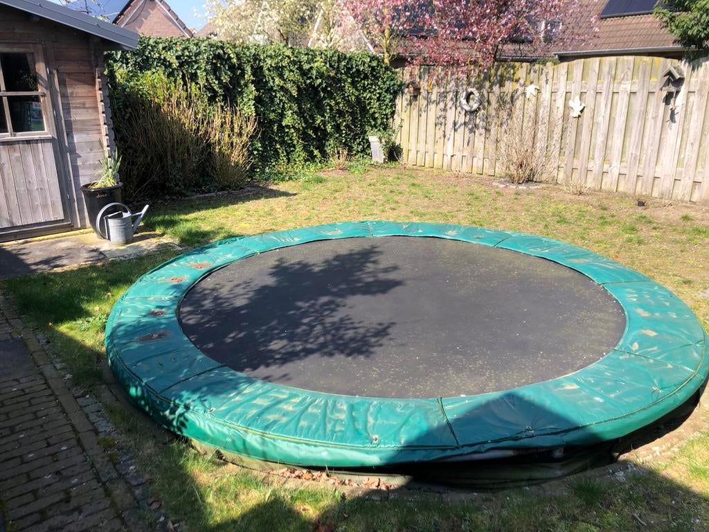 BERG Trampoline 350 cm doorsnee, Ophalen of Verzenden, Gebruikt