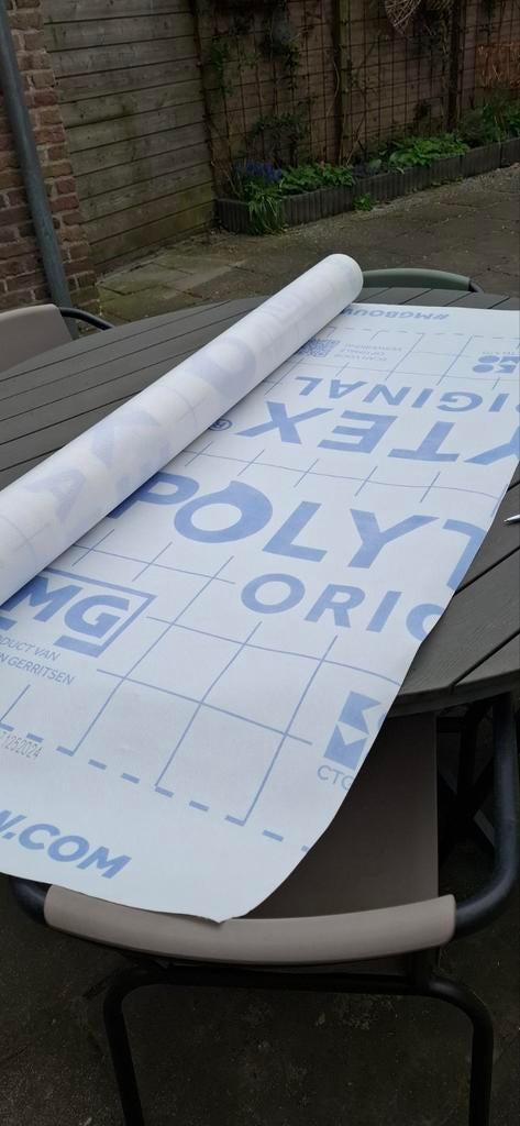 Polytex folie, Doe-het-zelf en Verbouw, Isolatie en Afdichting, Ophalen, Overige materialen, Minder dan 4 cm, 15 m² of meer
