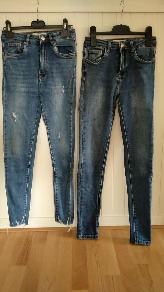 Dames skinny jeans spijkerbroek maat 36, Blauw, Ophalen of Verzenden, Zo goed als nieuw, W28 - W29 (confectie 36)