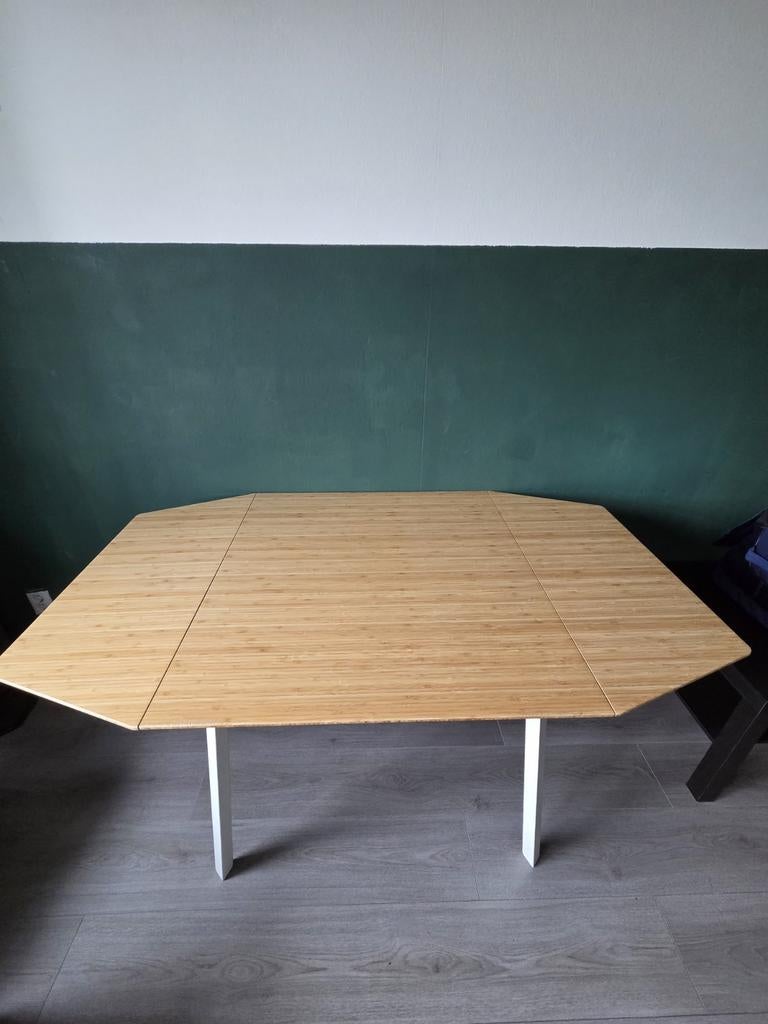 IKEA Norden inklapbare tafel - Bamboe, Ophalen, Gebruikt, 100 tot 150 cm, Modern, Scandinavisch