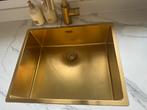 Nieuwe Reginox geborsteld gouden spoelbak 54x44 cm in doos, Ophalen of Verzenden, Nieuw, Overige kleuren, Overige typen