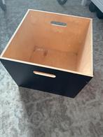 IKEA Trissa Bak: Handige opbergbak van hout en zwart, Ophalen, Gebruikt, Overige houtsoorten, Minder dan 50 cm