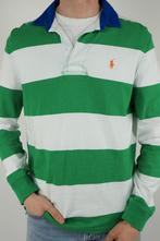 Ralph Lauren rugby polo shirt met lange mouw - Groen/Wit - M, Kleding | Heren, Maat 48/50 (M), Ralph Lauren, Ophalen of Verzenden