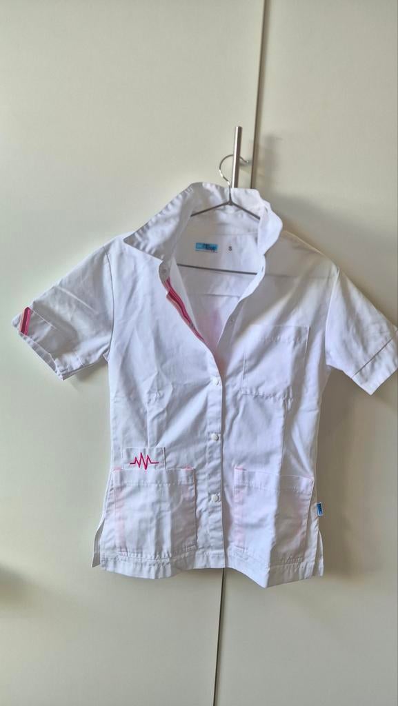 Verpleegkundig pak / verpleegsterpak / medische wit pak, Ophalen of Verzenden, Zo goed als nieuw, Maat 34 (XS) of kleiner, Carnaval
