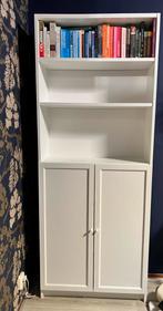 Witte IKEA Billy (boeken)kast met deurtjes, Ophalen, Overige materialen, 200 cm of meer, 50 tot 100 cm