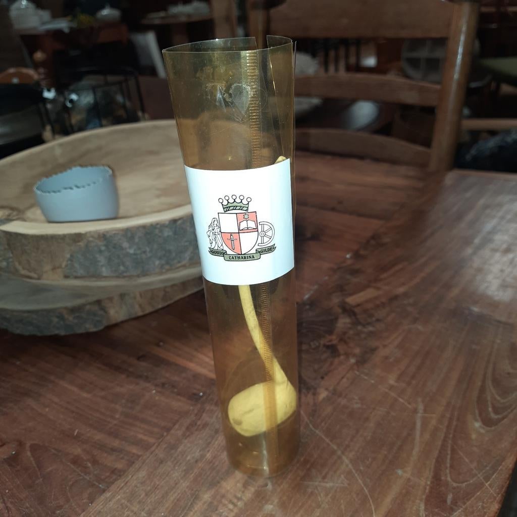 Originele Goudse klei gebogen pijp met lange steel, Ophalen of Verzenden, Nieuw