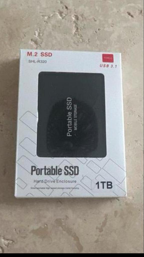 Extern hardrive - 1TB, Computers en Software, Harde schijven, Server, SSD, Nieuw, Ophalen of Verzenden