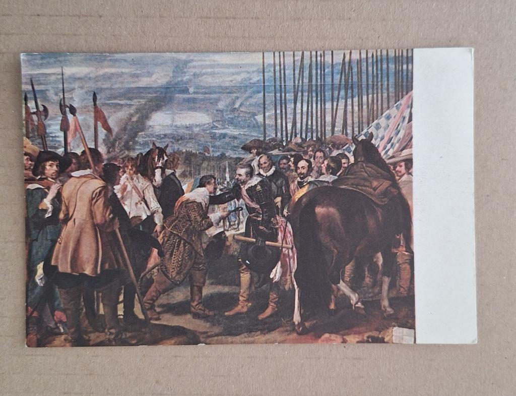 Velazquez - De overgave van Breda, 1634/35. Prado, Madrid, Ophalen of Verzenden, 1960 tot 1980, Ongelopen, Overige thema's