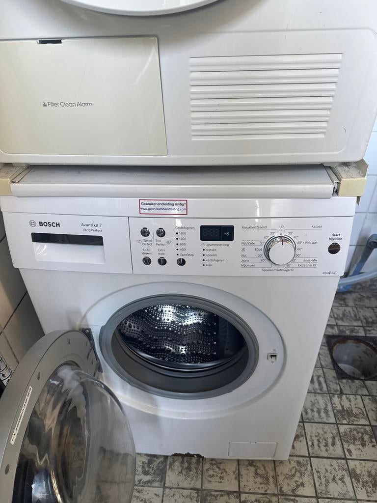 Bosch Avantixx 7 VarioPerfect Wasmachine, Gebruikt, Ophalen of Verzenden, Voorlader, Kort programma
