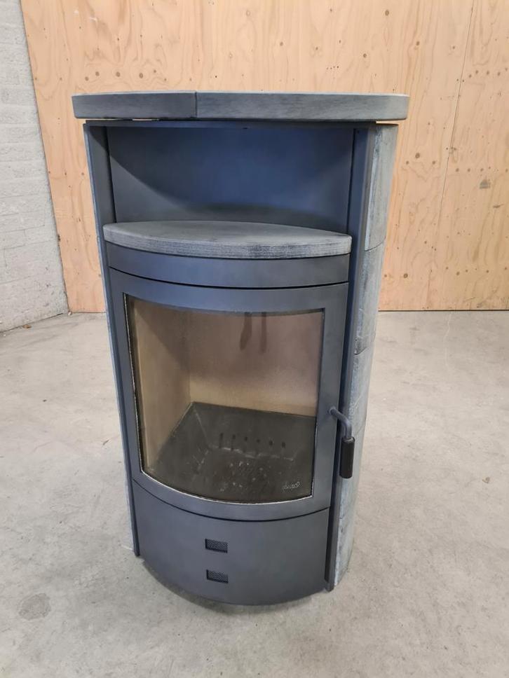 PRACHTIGE SPEKSTEEN HOUTKACHEL TOP MERK HARK., Huis en Inrichting, Kachels, Gebruikt, Vrijstaand, Houtkachel, Hout, Ophalen of Verzenden
