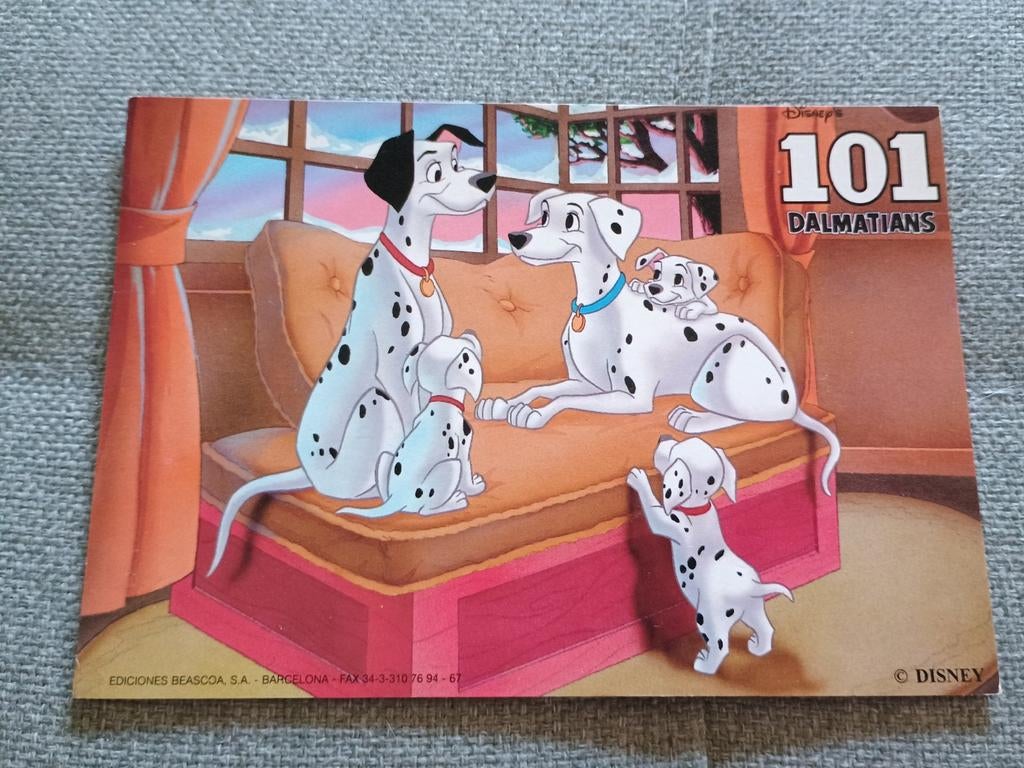 Oude Disney ansichtkaart - 101 Dalmatiërs ( nr.3), Ophalen of Verzenden, Overige figuren