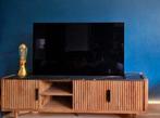 Eleonora Carter tv-meubel mangohout marmer 180 cm, Huis en Inrichting, Kasten | Televisiemeubels, Ophalen, Gebruikt, Overige materialen