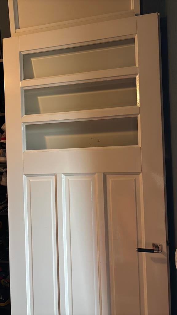 Opdekdeur Rechtsdraaiend 231x93, Binnendeur, Ophalen of Verzenden, 200 tot 215 cm, Glas