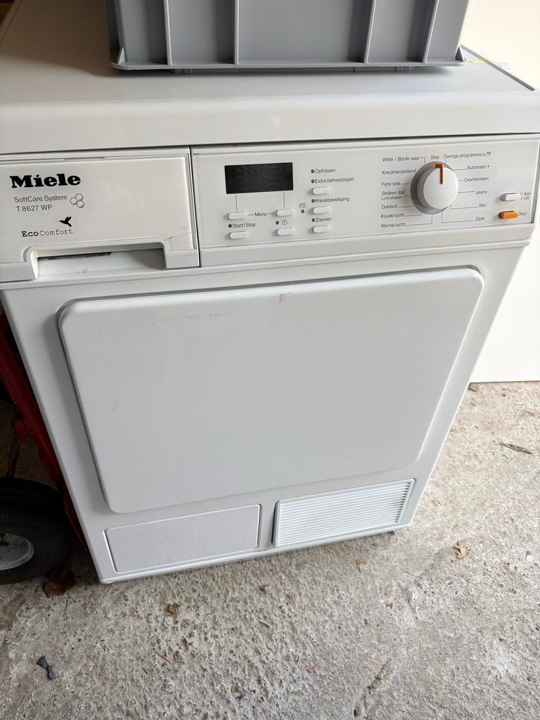 Miele T8627 WP EcoComfort warmtepompdroger, Witgoed en Apparatuur, Wasdrogers, Gebruikt, Overige typen, Voorlader, Anti-kreukfase