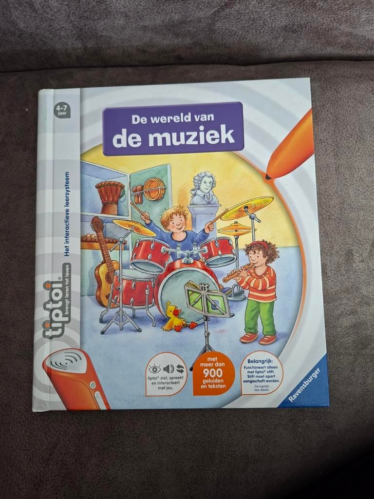 Tiptoi boek  de wereld van de muziek, Ophalen of Verzenden, Zo goed als nieuw