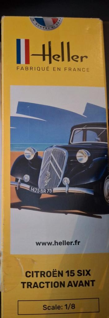 Heller Citroën 15 Six Traction Avant Schaal 1:8 Modelbouwkit, Hobby en Vrije tijd, Modelbouw | Auto's en Voertuigen, Nieuw, Auto