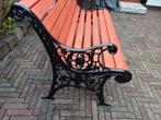 Tuinbank met antieke gietijzeren leuningen, Ophalen, Gebruikt, Overige materialen