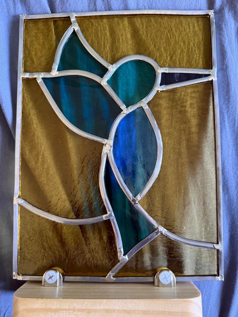 Glas in lood vogel, Ophalen of Verzenden, Zo goed als nieuw
