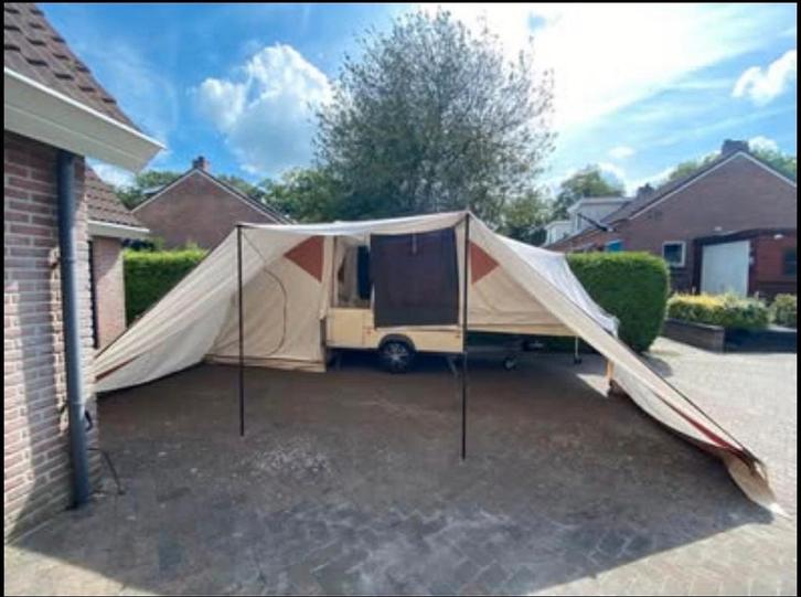 Zeer uitgebreide Holtkamper Flyer Expedition, Caravans en Kamperen, Vouwwagens, Holtkamper, tot en met 4, Beige, Aanwezig, Ophalen