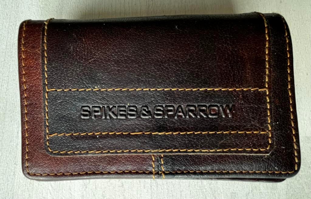 Spikes & Sparrow donkerbruin leren portemonnee, Ophalen of Verzenden, Gebruikt, Bruin, Leer