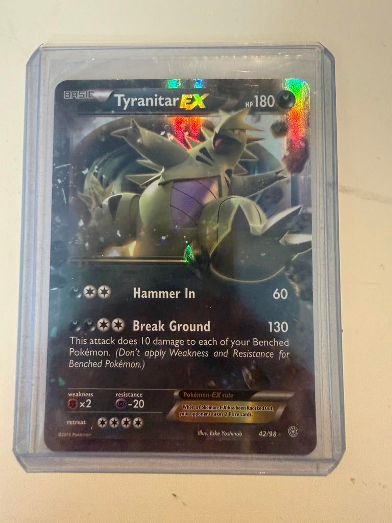 Tyranitar EX 42/98 Ancient Origins, Ophalen of Verzenden, Zo goed als nieuw