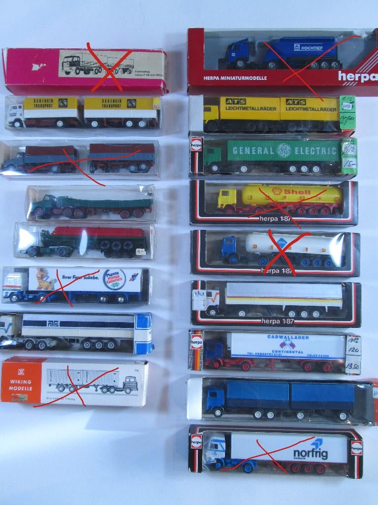 VOLVO Herpa - Wiking - Albedo - F88 / F89 / F10 / F12 / N10, Ophalen of Verzenden, Nieuw, Bus of Vrachtwagen, Herpa