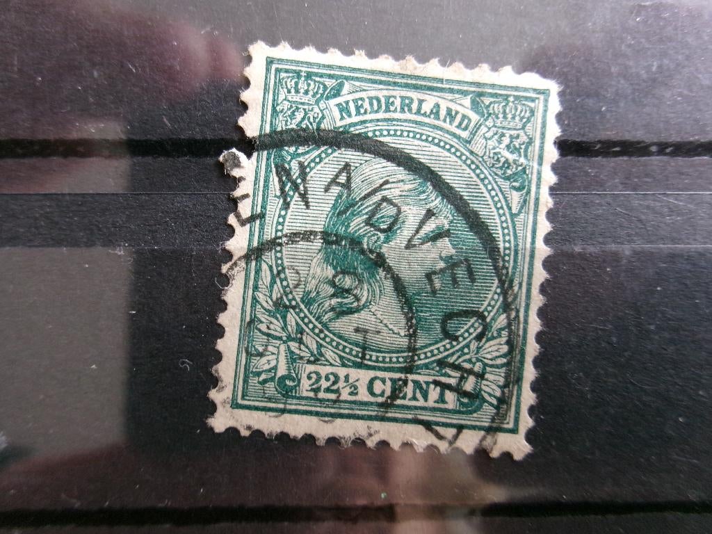 1891 - koningin wilhelmina 22,5 ct (311b), Postzegels en Munten, Postzegels | Nederland, Verzenden, Gestempeld