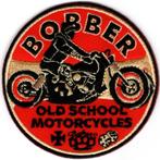 Bobber Old School Motorcycle stoffen opstrijk patch embleem, Ophalen of Verzenden