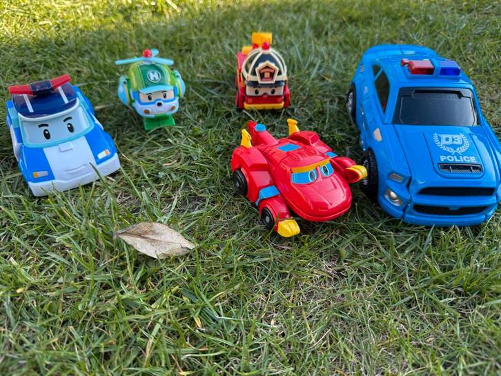 Robocar Poli en Transformers speelgoedset, Kinderen en Baby's, Speelgoed | Speelgoedvoertuigen, Gebruikt, Ophalen of Verzenden