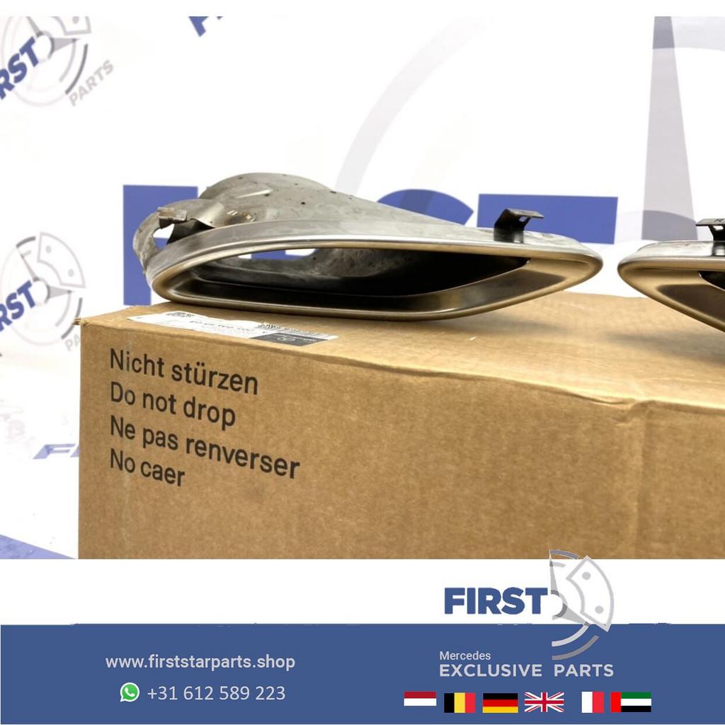 W205 C205 AMG LINE UITLAAT SIERSTUKKEN L/R Mercedes C Klasse, Gebruikt, -, Ophalen of Verzenden, -