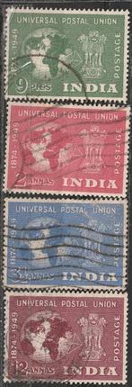 India Michel nr. 207-210 Gebruikt, Verzenden, Gestempeld, Zuid-Azië