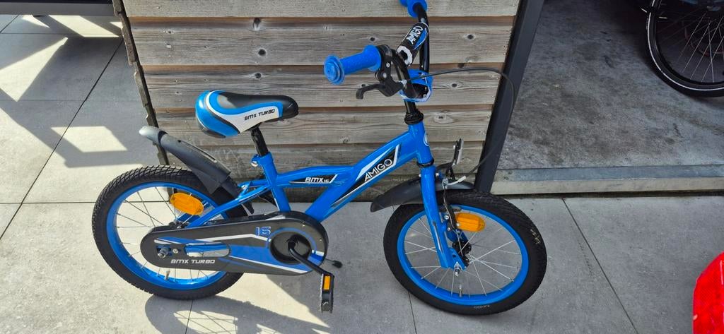 Amigo BMX Turbo kinderfiets 16 inch met zijwielen, Fietsen en Brommers, Fietsen | Kinderfietsjes, Ophalen, Zijwieltjes, Amigo
