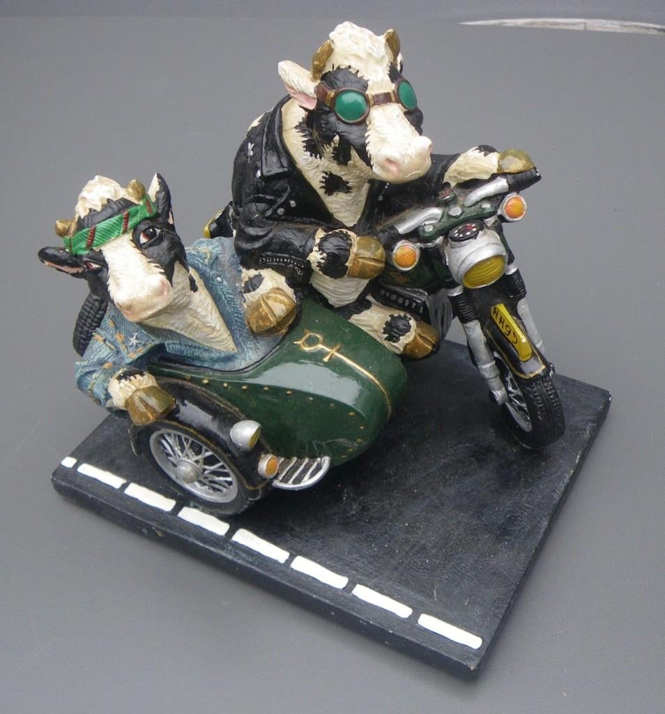 verzamelen motor ZIJSPAN MET KOEIEN als berijders, Ophalen of Verzenden, Zo goed als nieuw, Motoren