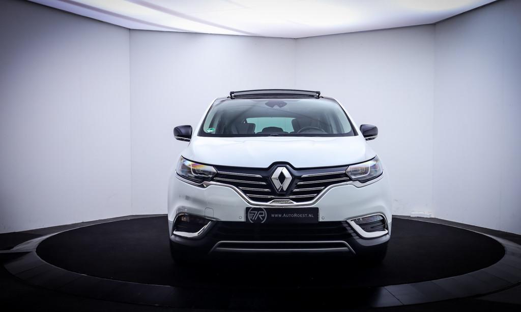 Renault Espace 1.8T 225Pk Aut 7P INITIALE PARIS PANO | MEMOR, Auto's, Gebruikt, Zwart, 4 cilinders, 7 stoelen